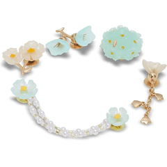 Crocs Blue Dainty Floral 5 Pack Jibbitz™ charms