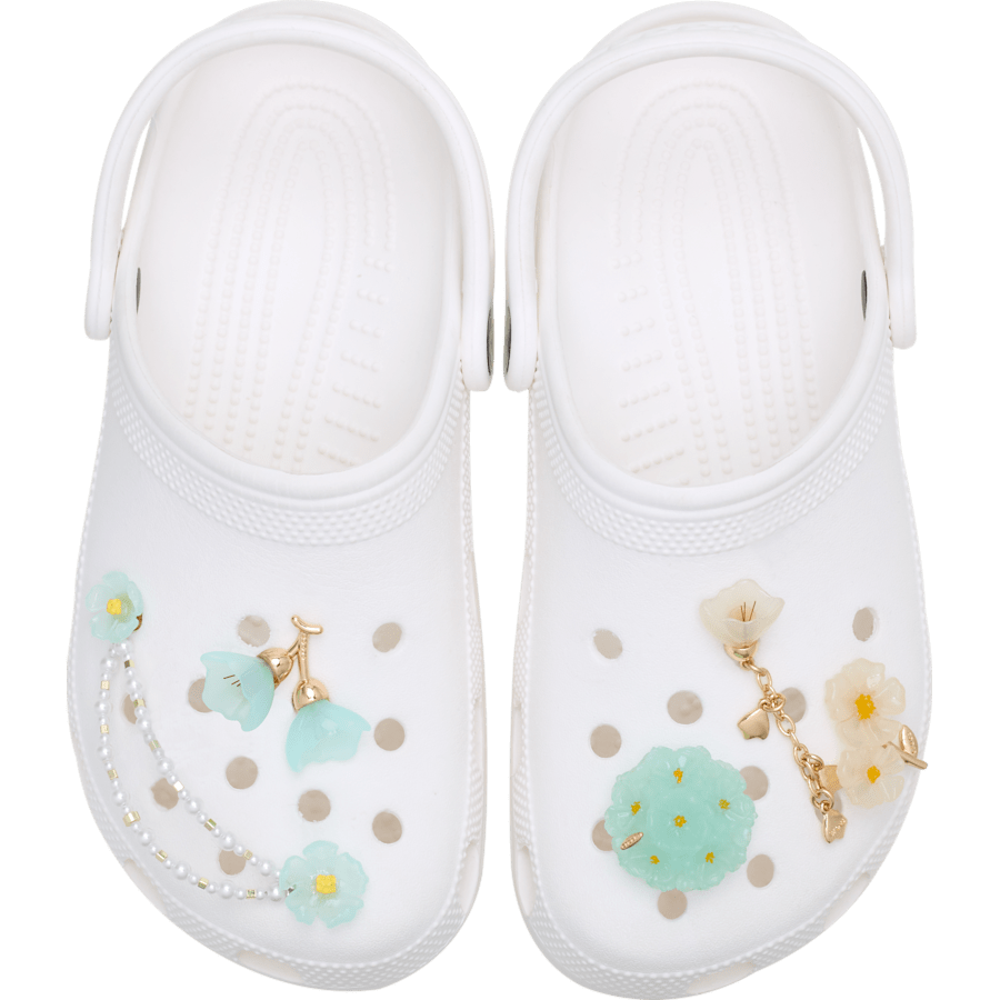 Crocs Blue Dainty Floral 5 Pack Jibbitz™ charms
