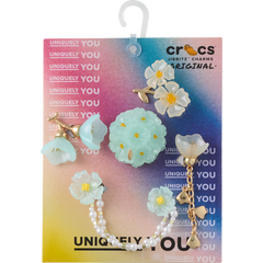 Crocs Blue Dainty Floral 5 Pack Jibbitz™ charms