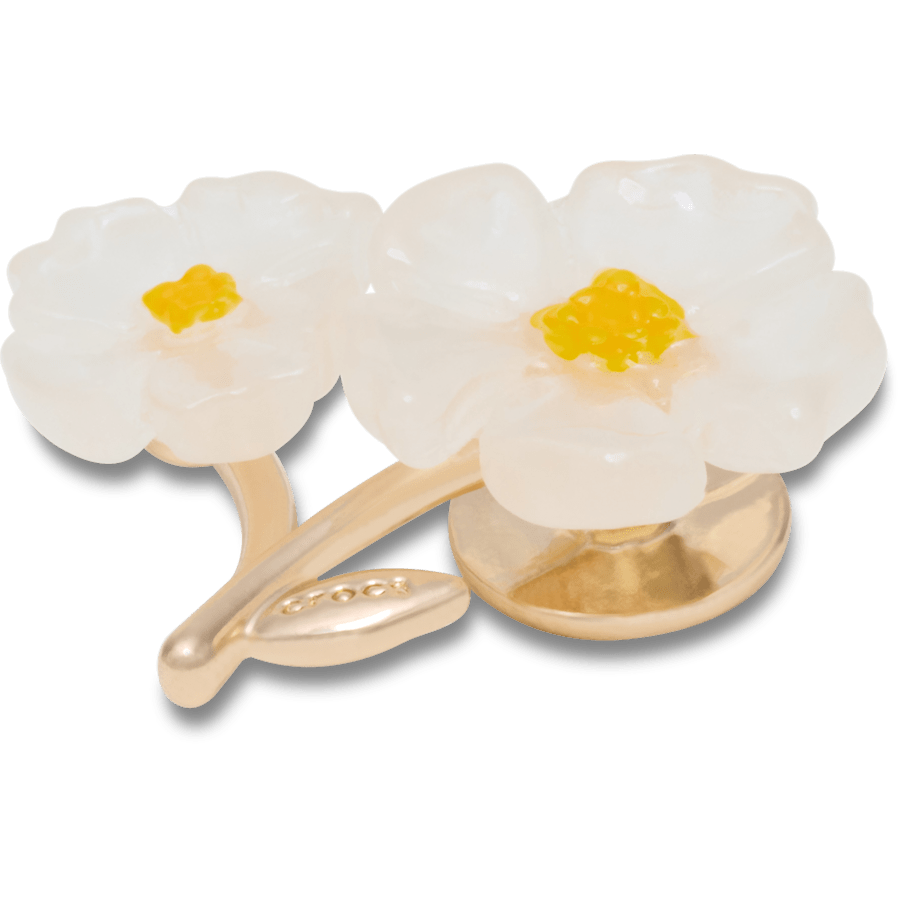 Crocs White Floral Blossom Jibbitz™ charms