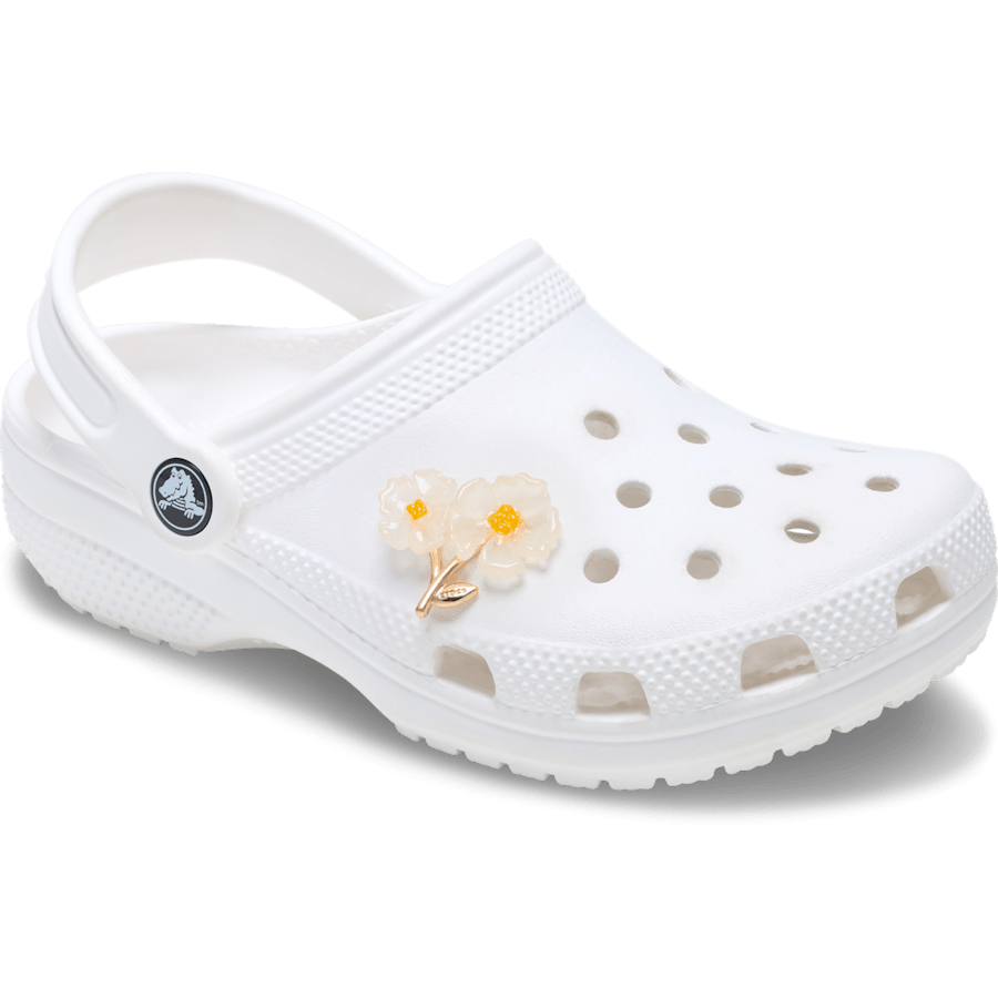 Crocs White Floral Blossom Jibbitz™ charms