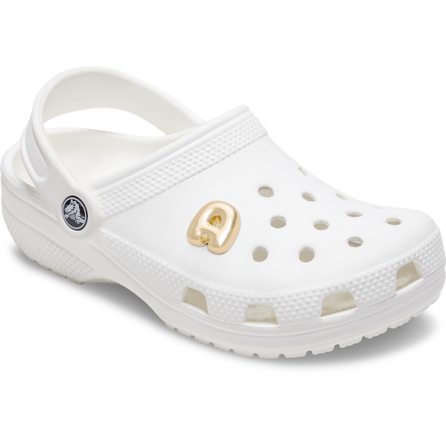 Crocs Gold Bubble Letter A Jibbitz™ charms