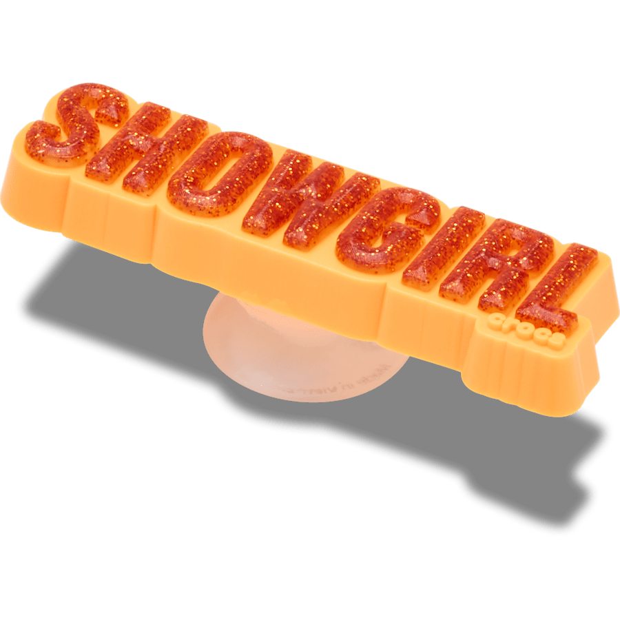 Crocs Orange Glitter Sign Jibbitz™ charms