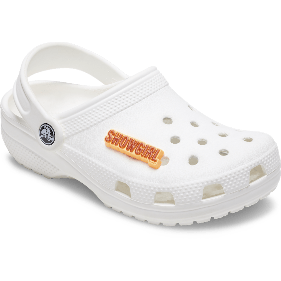 Crocs Orange Glitter Sign Jibbitz™ charms