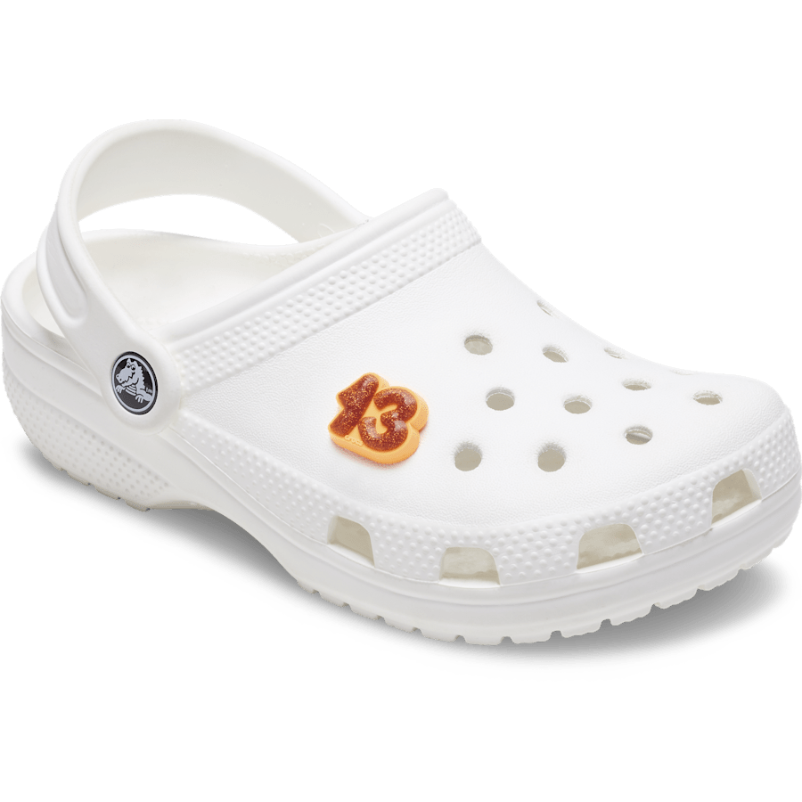 Crocs Orange Sparkly Number 13 Jibbitz™ charms