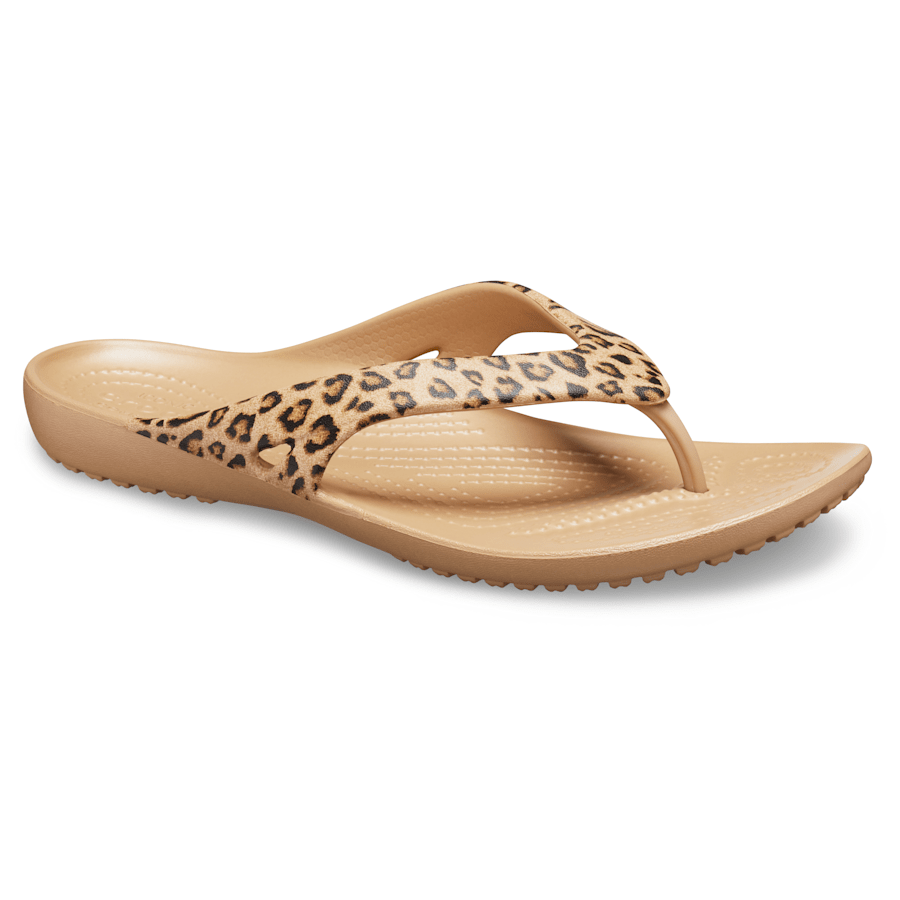 Crocs Women's Kadee II Leopard Flip