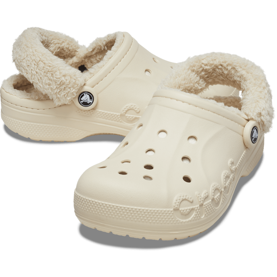 Crocs Baya Lined Fuzz-Strap Clog