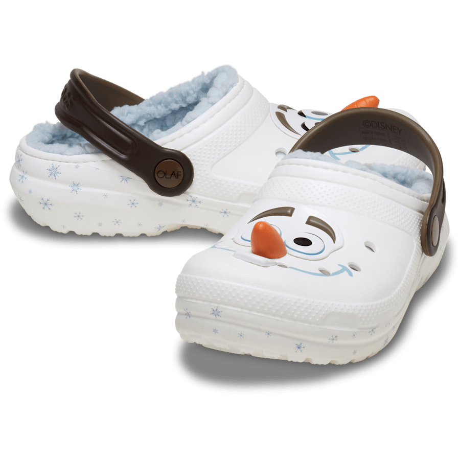 Crocs Kids' Disney Frozen Olaf Lined Classic Clog