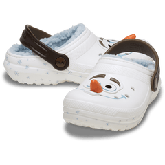 Crocs Kids' Disney Frozen Olaf Lined Classic Clog