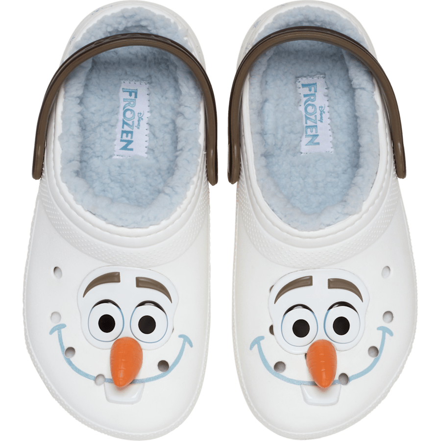 Crocs Kids' Disney Frozen Olaf Lined Classic Clog