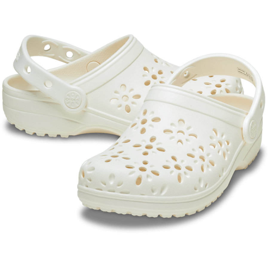 Crocs Kids' Classic Floral Cut-Out Clog
