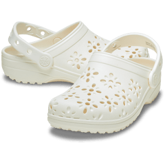 Crocs Kids' Classic Floral Cut-Out Clog