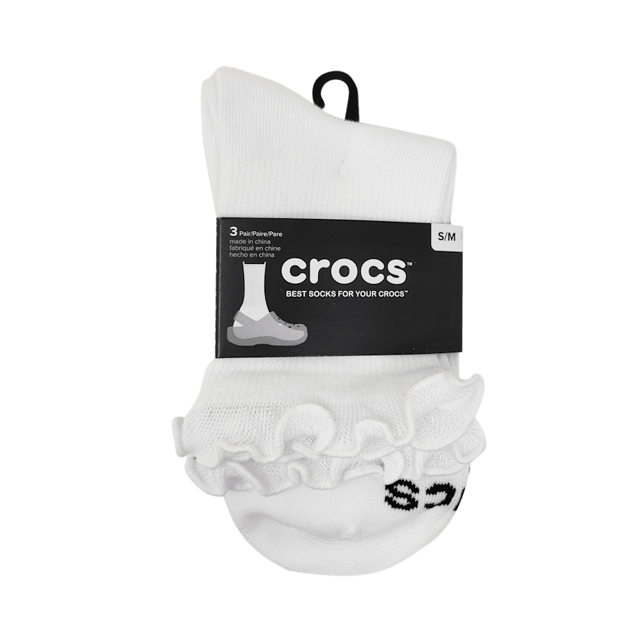 Crocs CrocsSocks Ruffle Ankle 3 PK