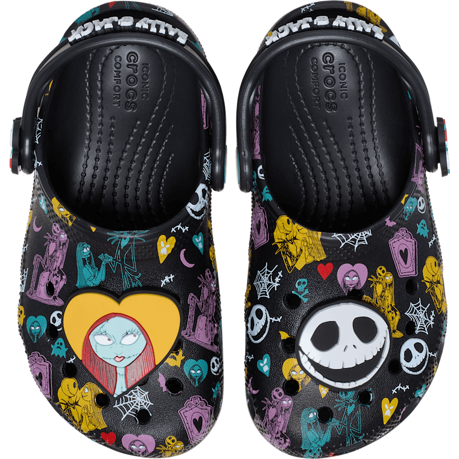 Crocs Toddlers’ Disney Tim Burton's The Nightmare Before Christmas Jack and Sally Classic Clog