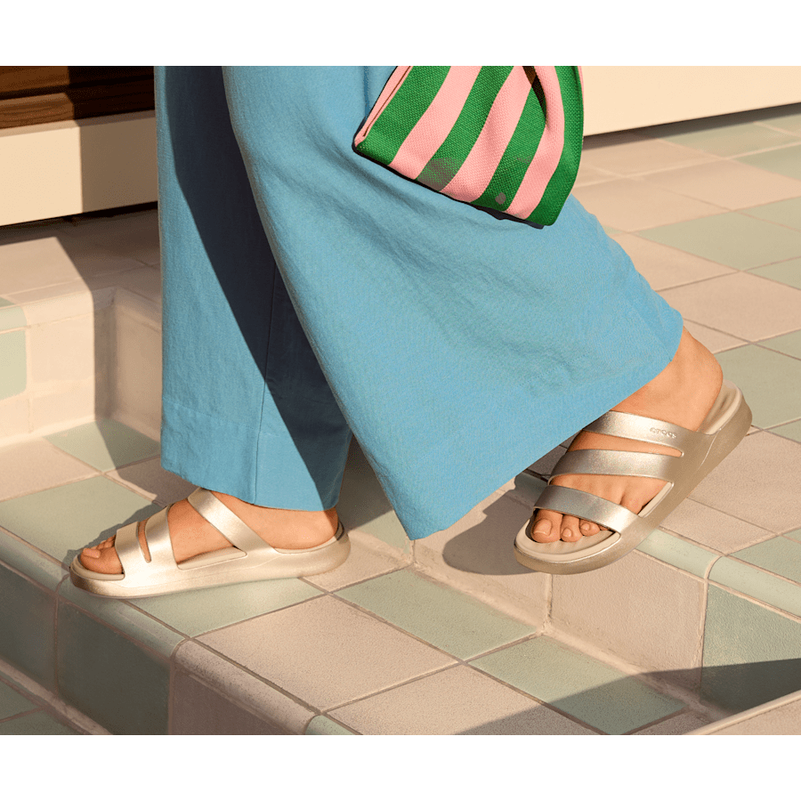 Crocs Getaway Metallic Strappy