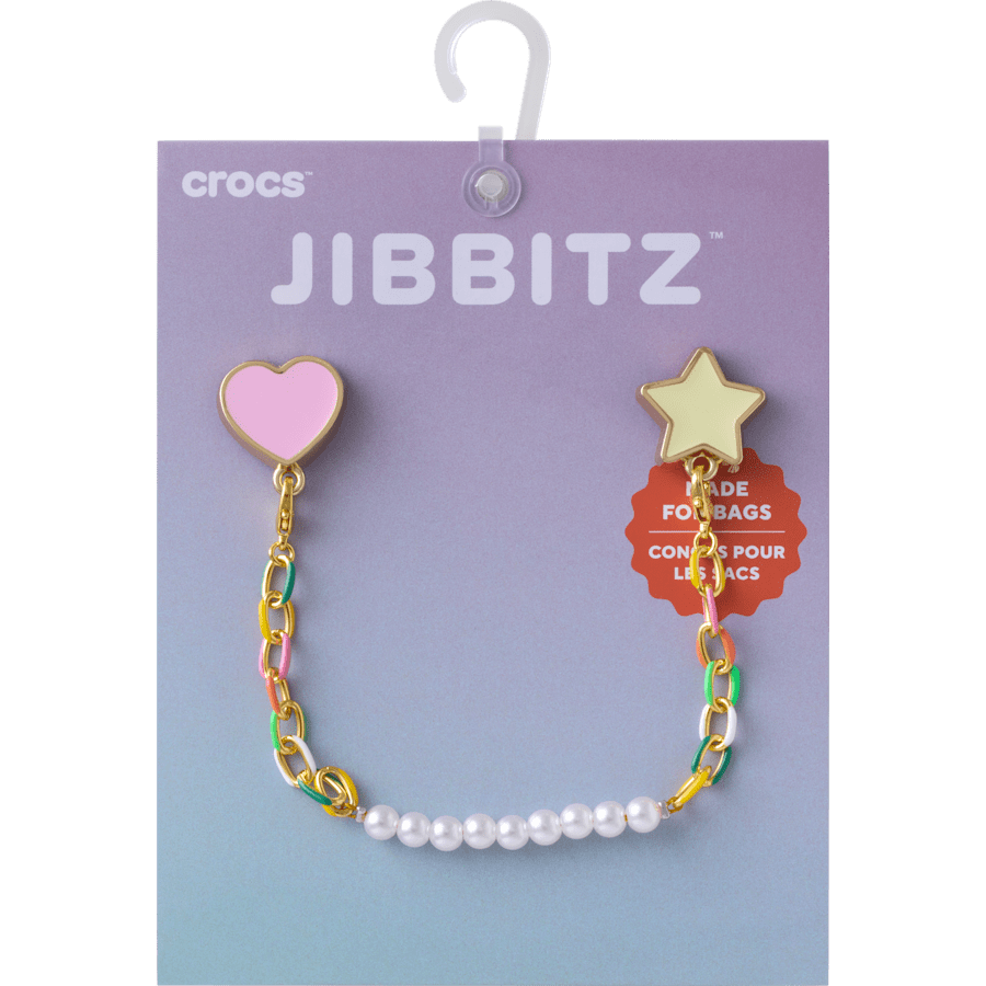 Crocs Pearl and Rainbow Bag Chain