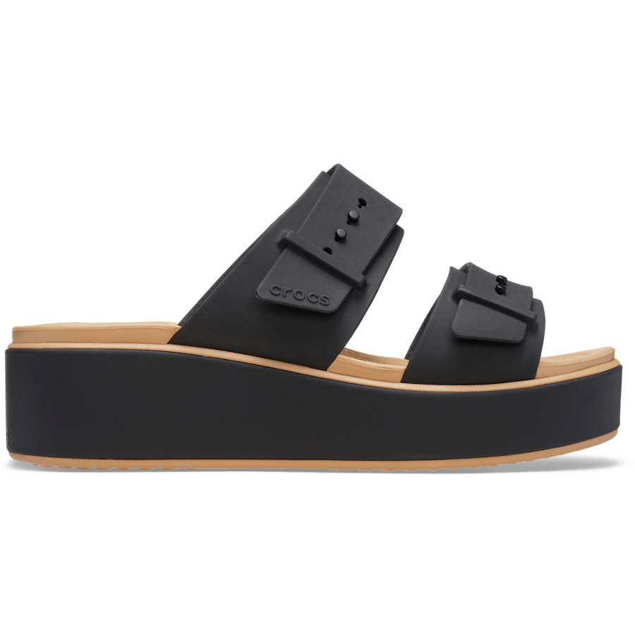 Crocs Brooklyn Buckle Matte Wrap Low Wedge