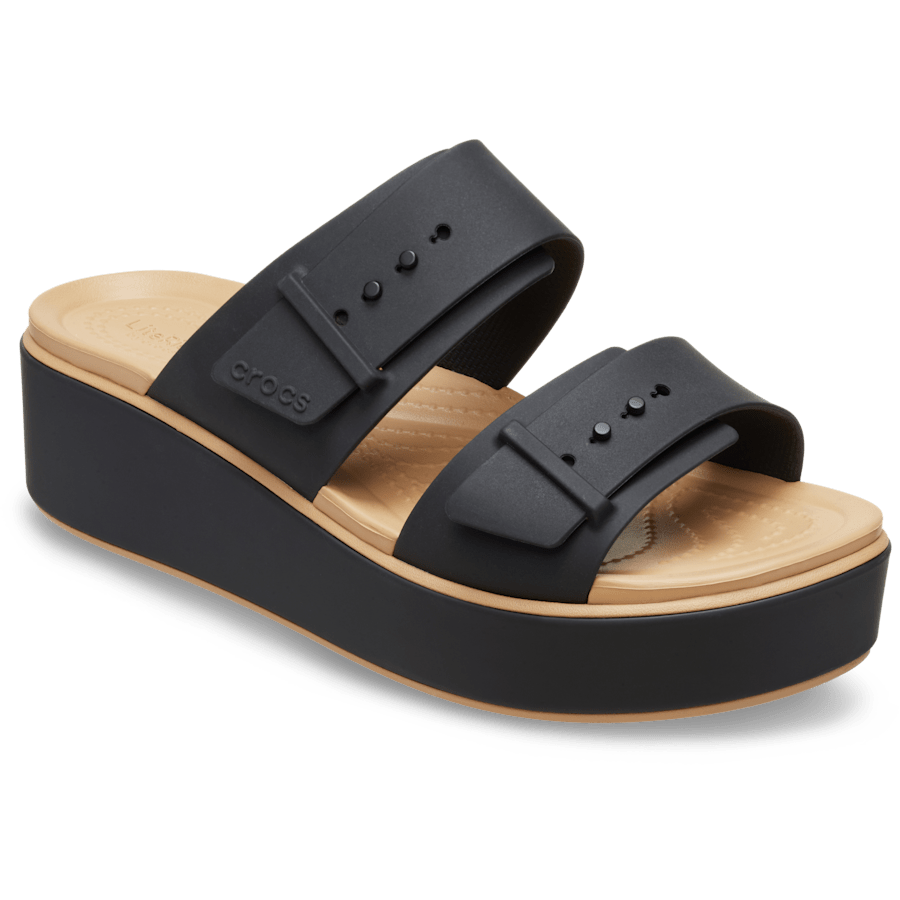 Crocs Brooklyn Buckle Matte Wrap Low Wedge