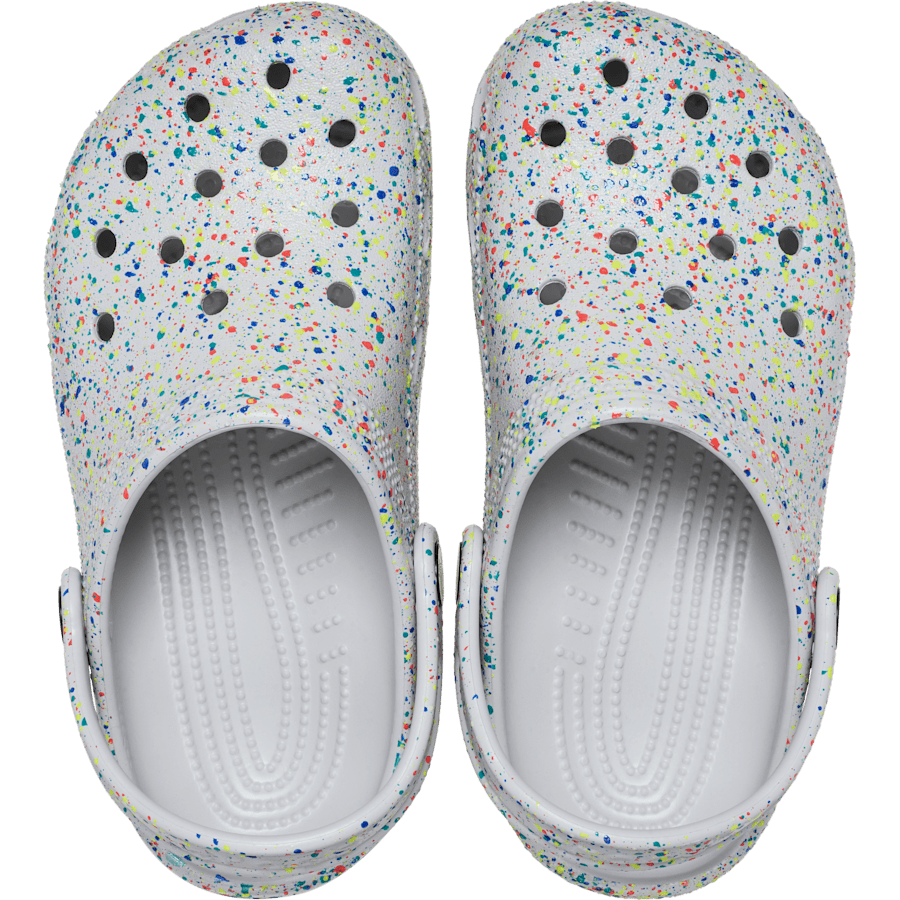 Crocs Kids' Classic Glow Paint Splatter Clog