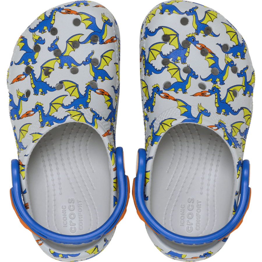 Crocs Toddler Classic Dragon Graphic Clog