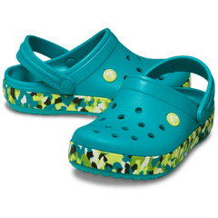 Crocs Kids' Crocband Glow Confetti Band Clog