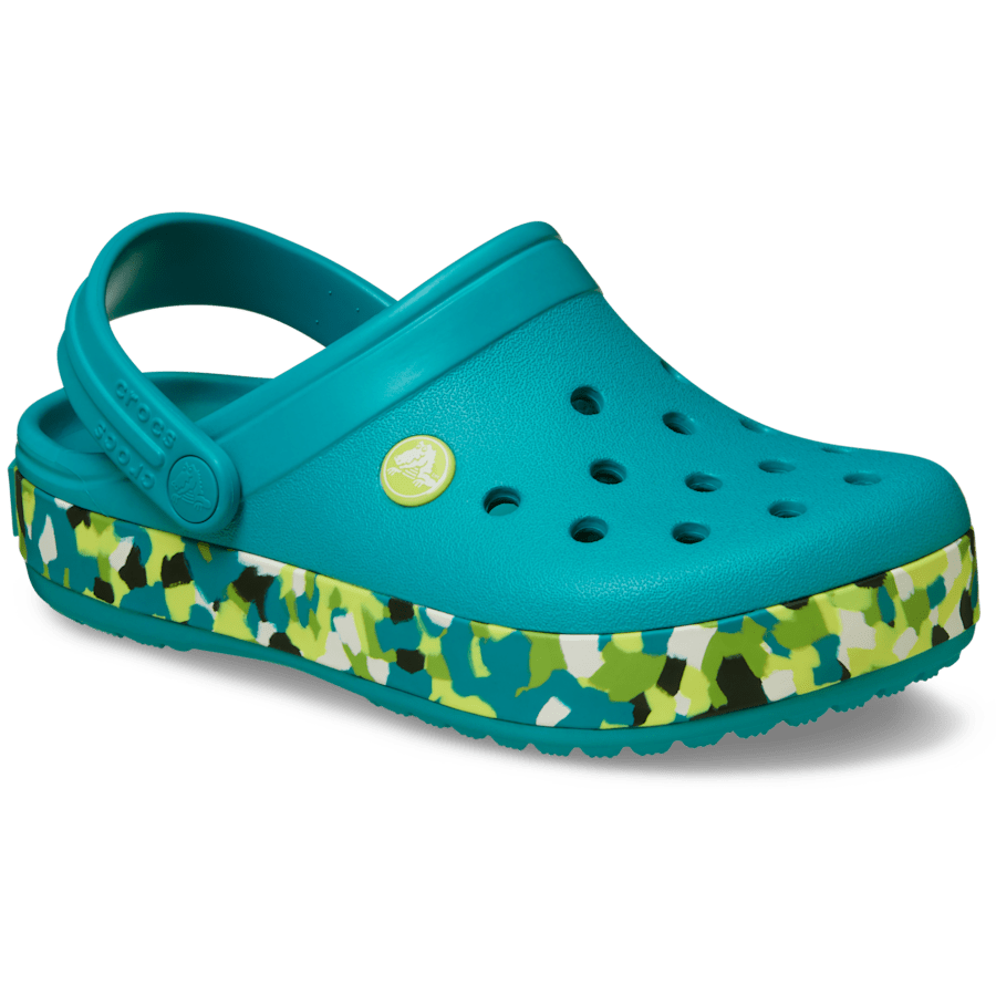 Crocs Kids' Crocband Glow Confetti Band Clog