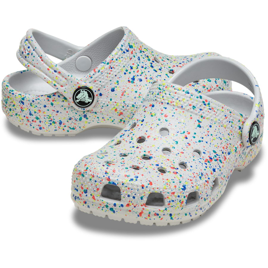 Crocs Toddler Classic Glow Paint Splatter Clog