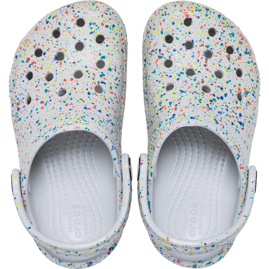 Crocs Toddler Classic Glow Paint Splatter Clog