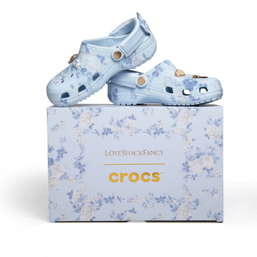 Crocs LoveShackFancy Blue Classic Clog