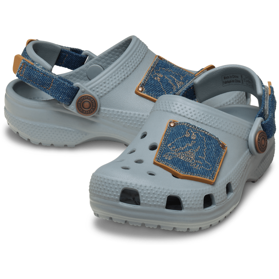 Crocs Toddler Classic Denim Adjustable Backstrap Clog