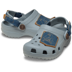 Crocs Toddler Classic Denim Adjustable Backstrap Clog