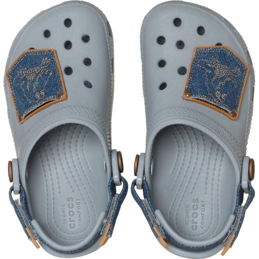 Crocs Toddler Classic Denim Adjustable Backstrap Clog