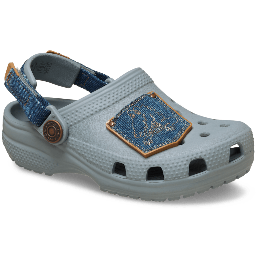 Crocs Toddler Classic Denim Adjustable Backstrap Clog