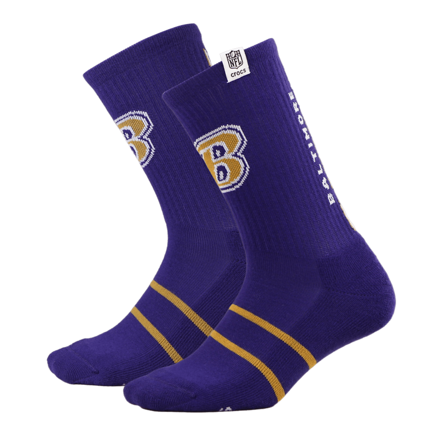 Crocs NFL Baltimore Ravens Crocs Socks
