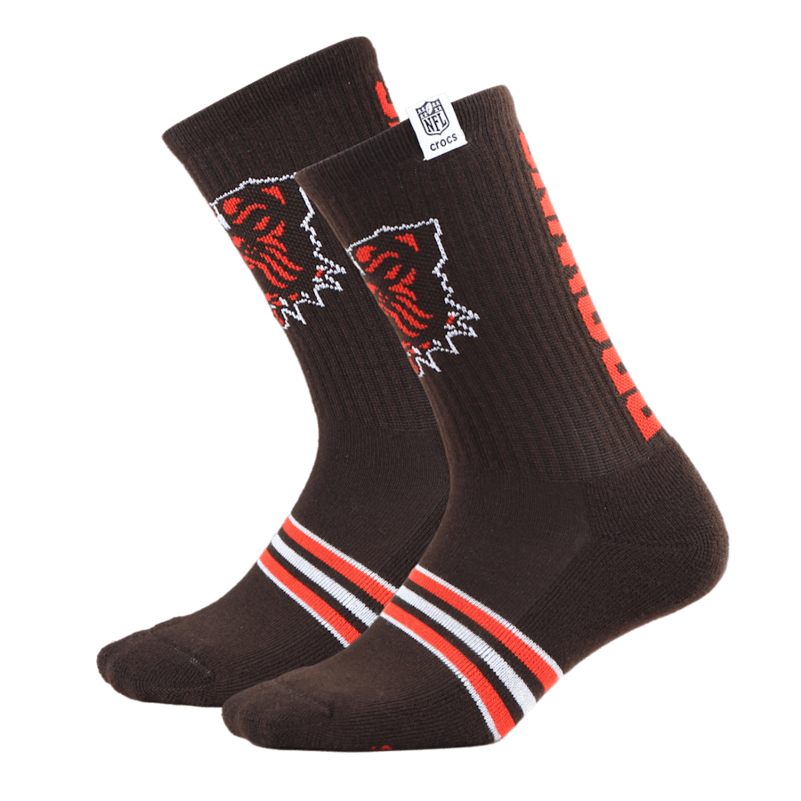 Crocs NFL Cleveland Browns Crocs Socks