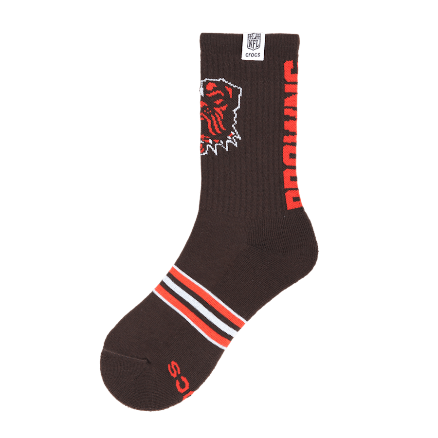 Crocs NFL Cleveland Browns Crocs Socks