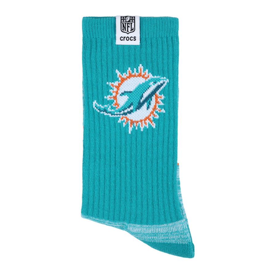 Crocs NFL Miami Dolphins Crocs Socks