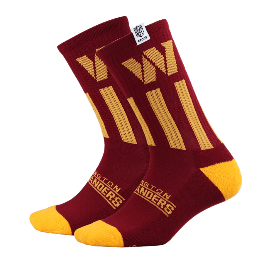 Crocs NFL Washington Commanders Crocs Socks