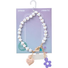Crocs Beaded Heart Flower Phone Wristlet