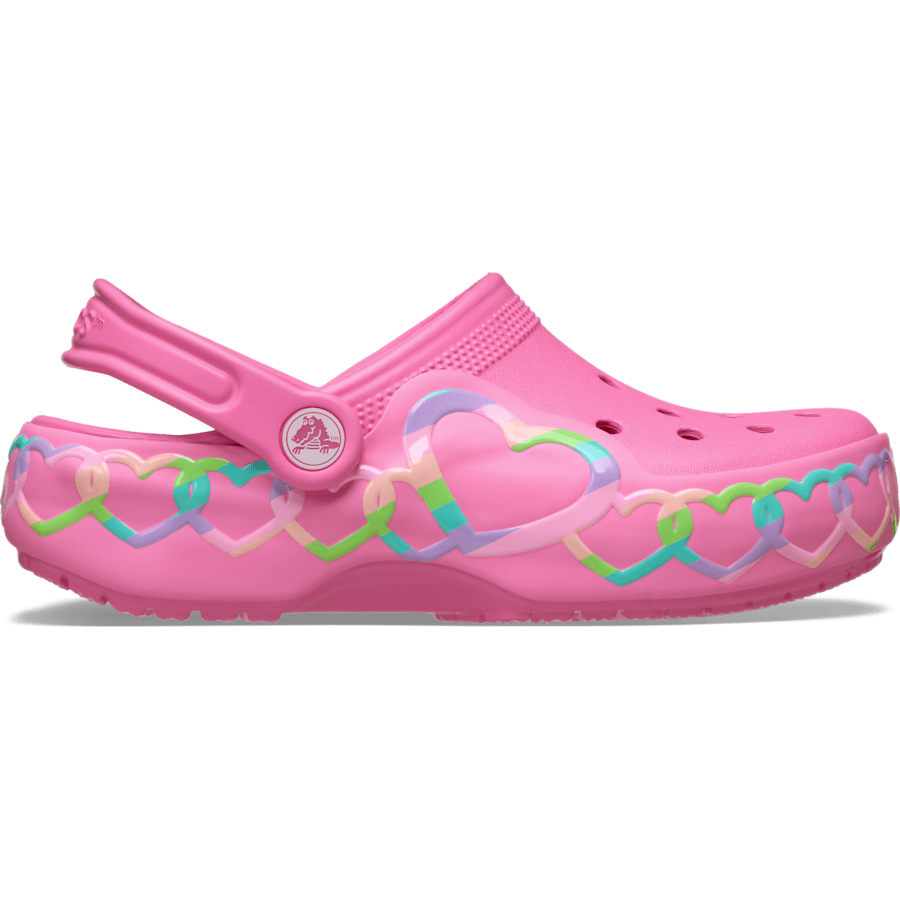 Crocs Kids' Classic Heart Lights Clog