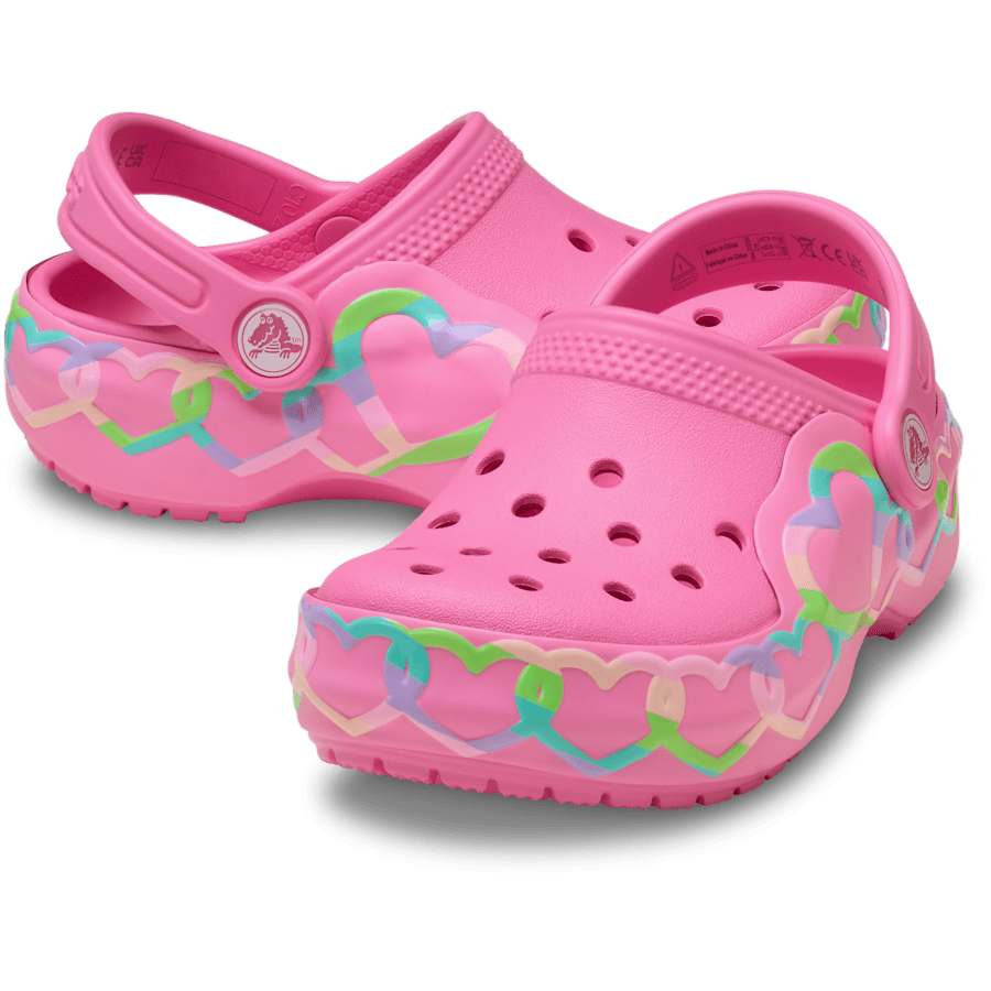 Crocs Toddler Classic Heart Lights Clog