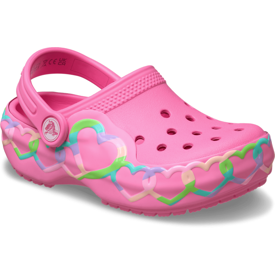 Crocs Toddler Classic Heart Lights Clog