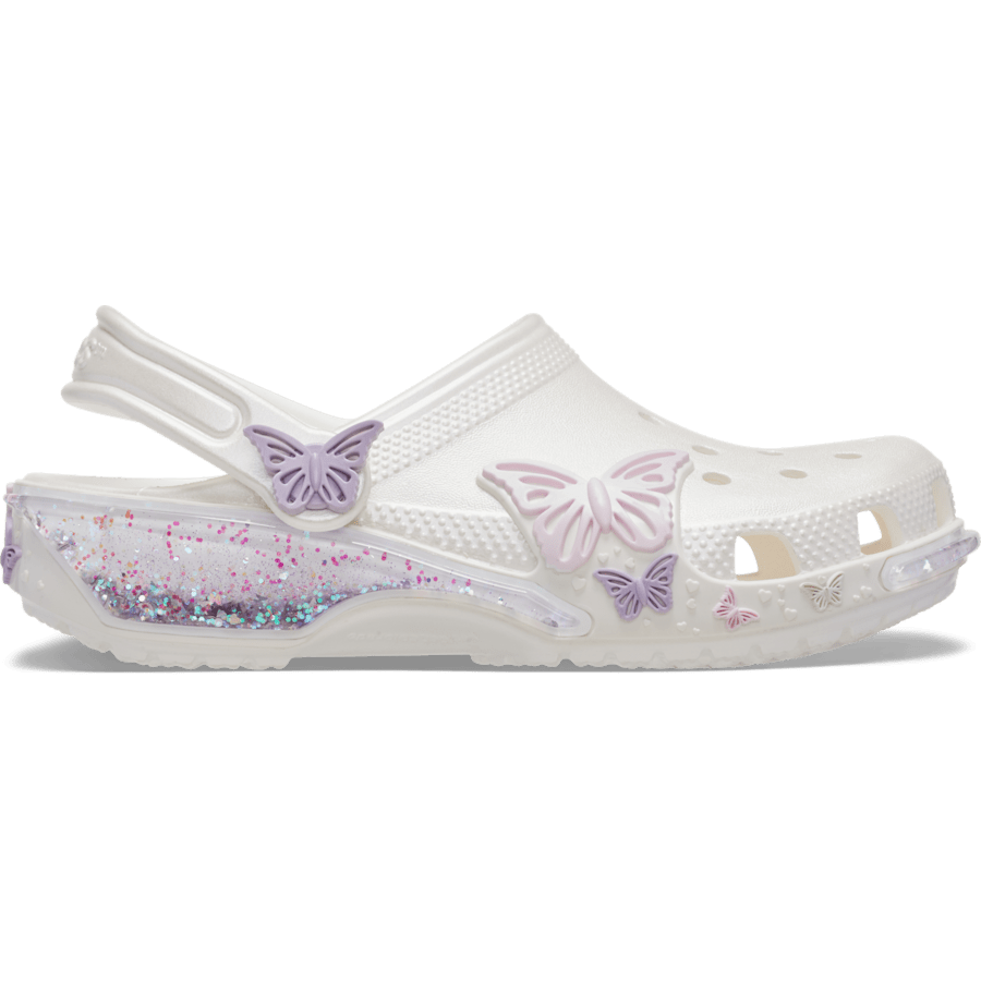 Crocs Toddler Classic Butterfly Sparkle Shaker Clog