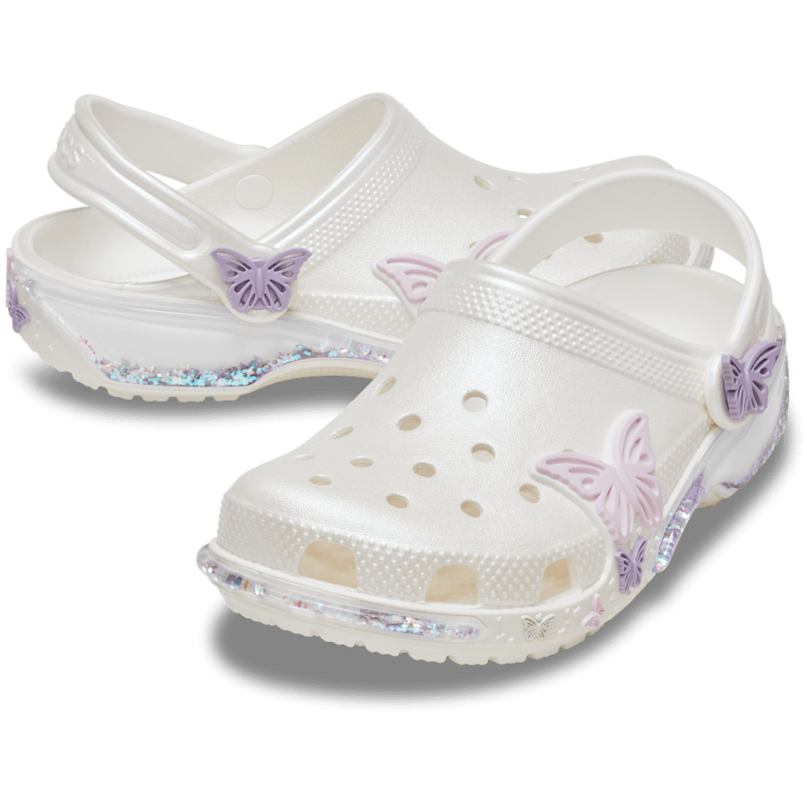 Crocs Toddler Classic Butterfly Sparkle Shaker Clog