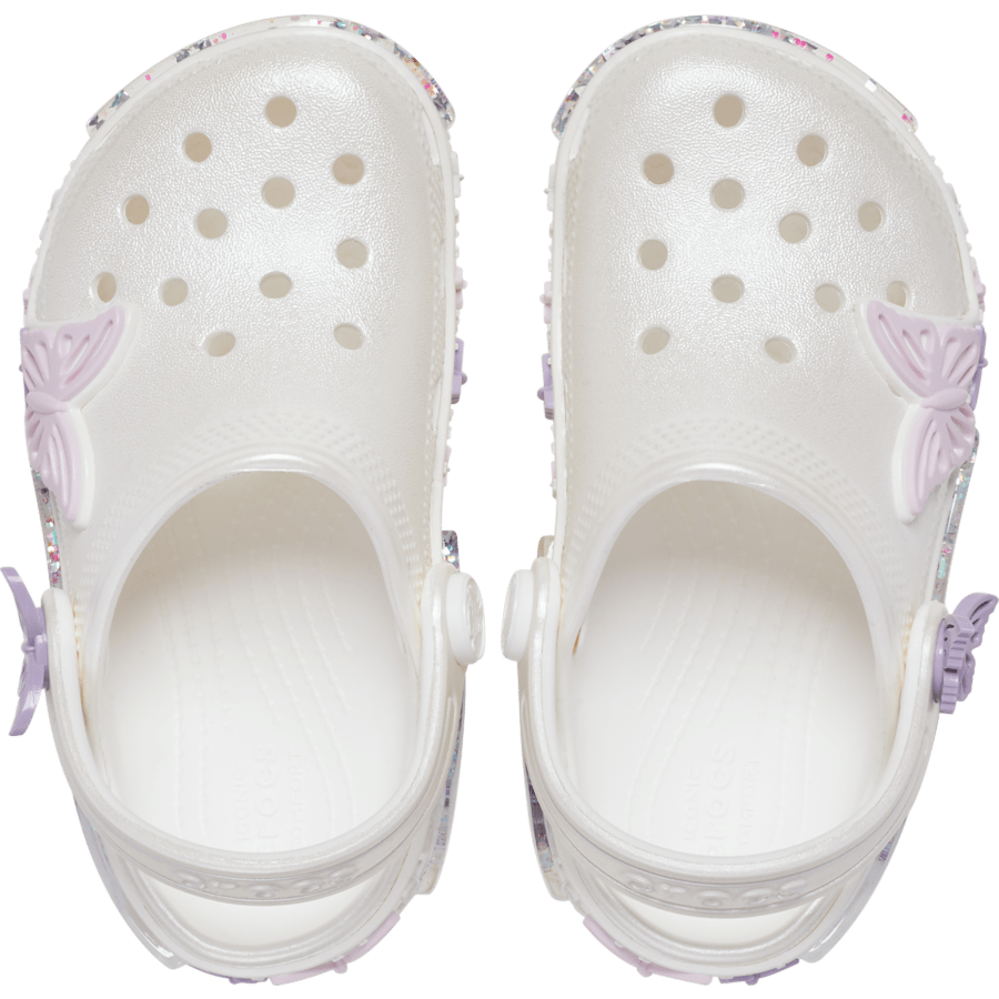Crocs Toddler Classic Butterfly Sparkle Shaker Clog