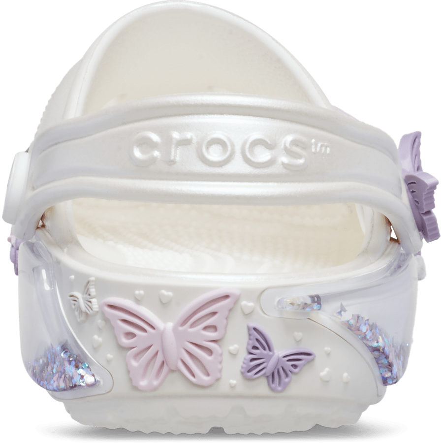 Crocs Toddler Classic Butterfly Sparkle Shaker Clog