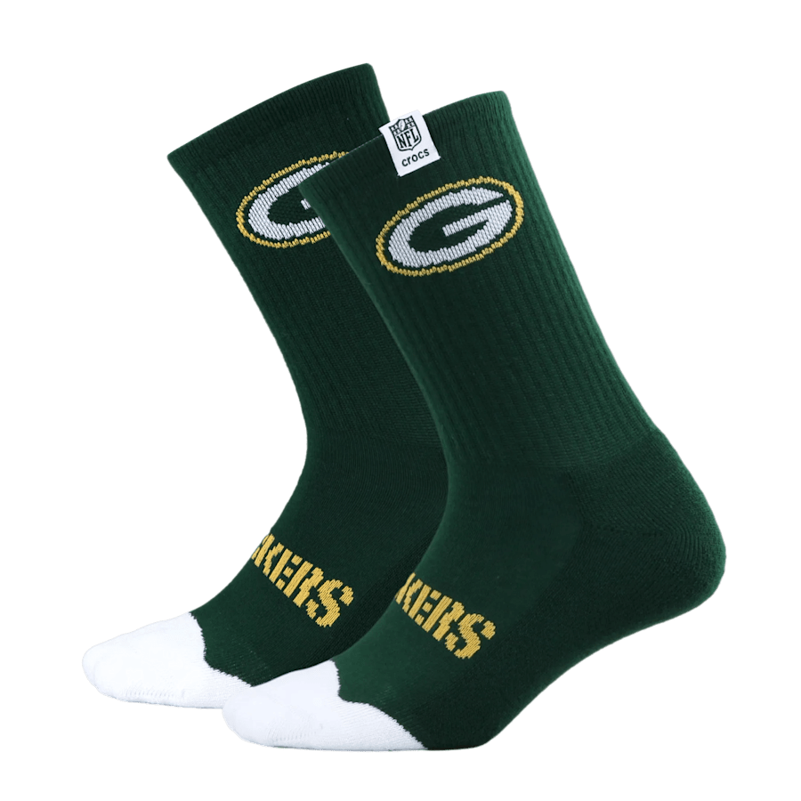 Crocs NFL Green Bay Packers Crocs Socks